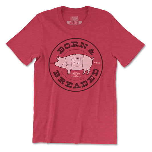 Born and Breaded Tee - United State of Indiana