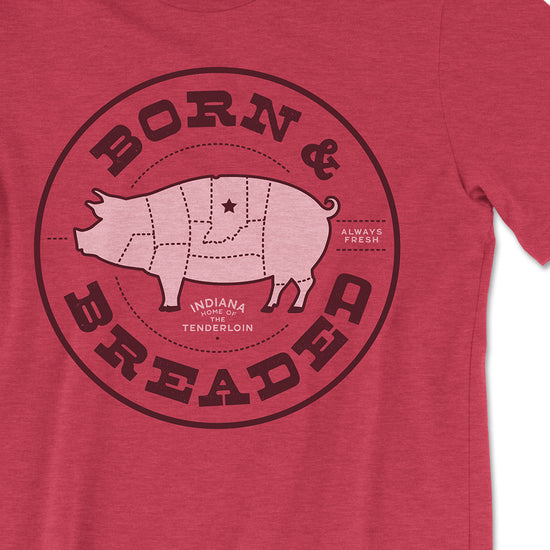 Born and Breaded Tee - United State of Indiana