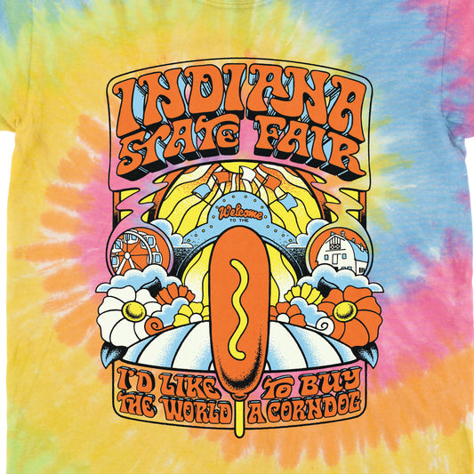 Buy the World a Corndog Youth Tie Dye Tee