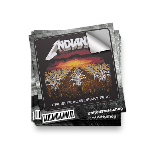 Crossroads of America Metal Sticker