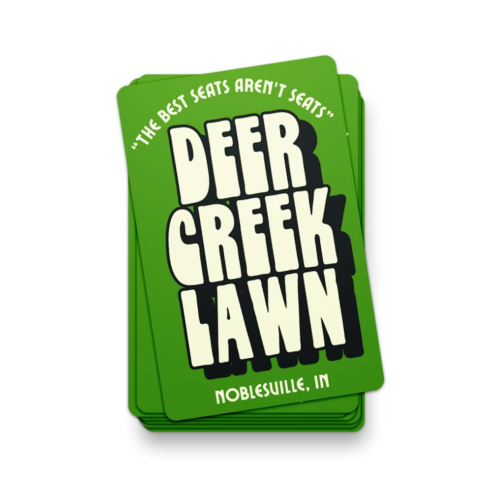 Deer Creek Lawn Sticker - United State of Indiana