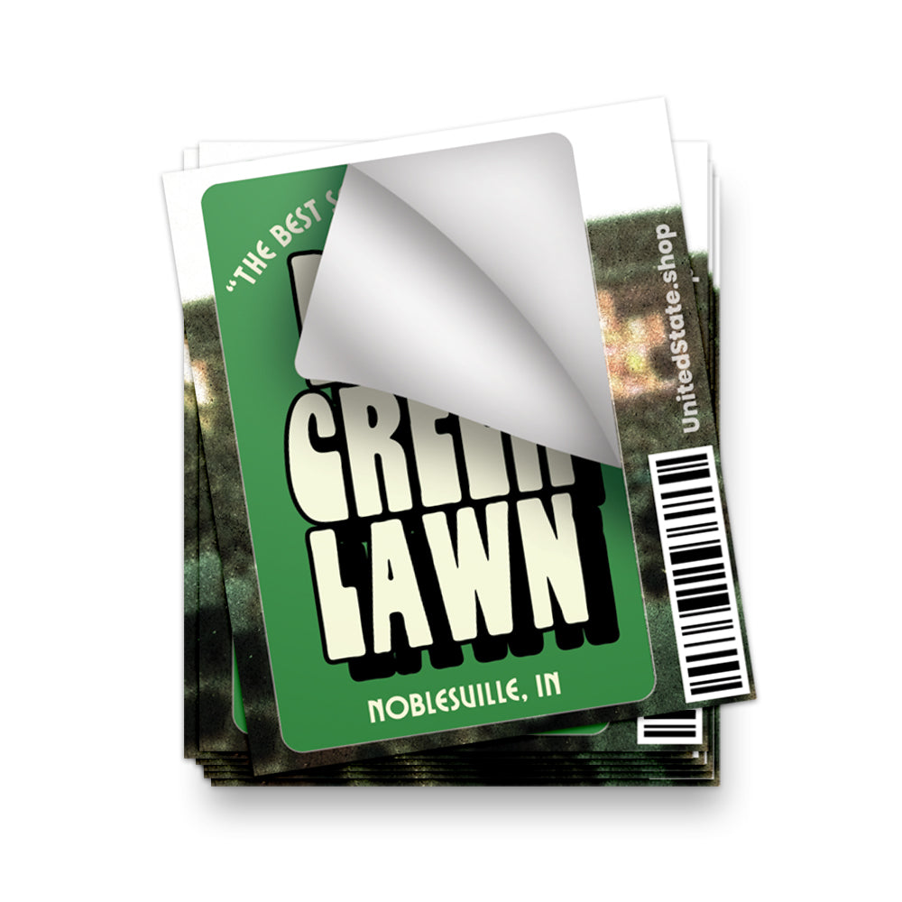 Deer Creek Lawn Sticker - United State of Indiana