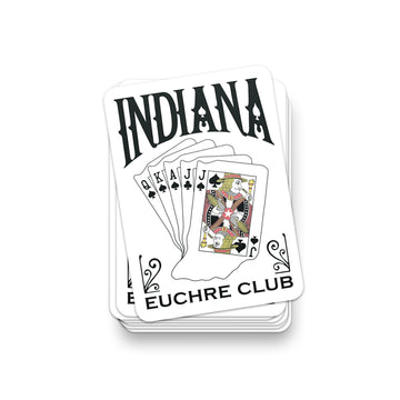 Euchre Club Sticker - United State of Indiana
