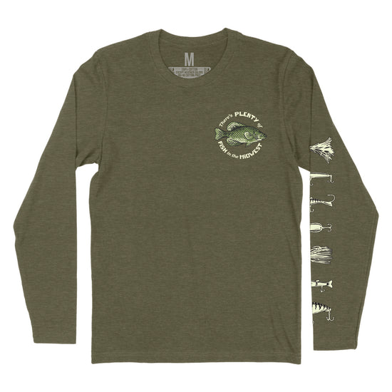 Fish of the Midwest Long Sleeve Tee - United State of Indiana