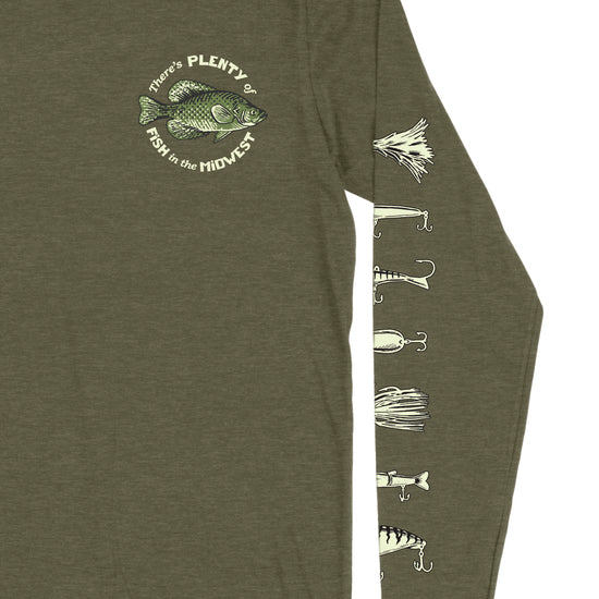 Fish of the Midwest Long Sleeve Tee - United State of Indiana