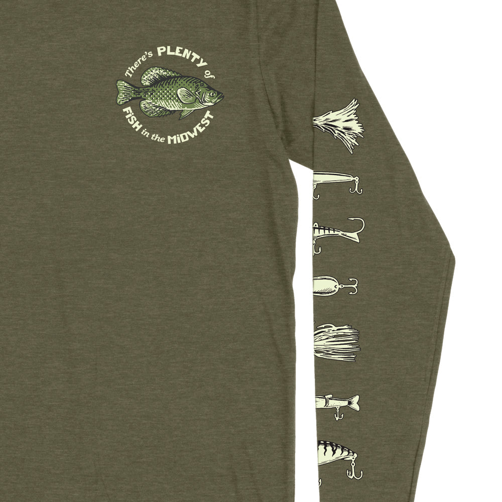 Fish of the Midwest Long Sleeve Tee - United State of Indiana
