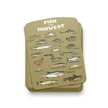 Fish of the Midwest Sticker - United State of Indiana