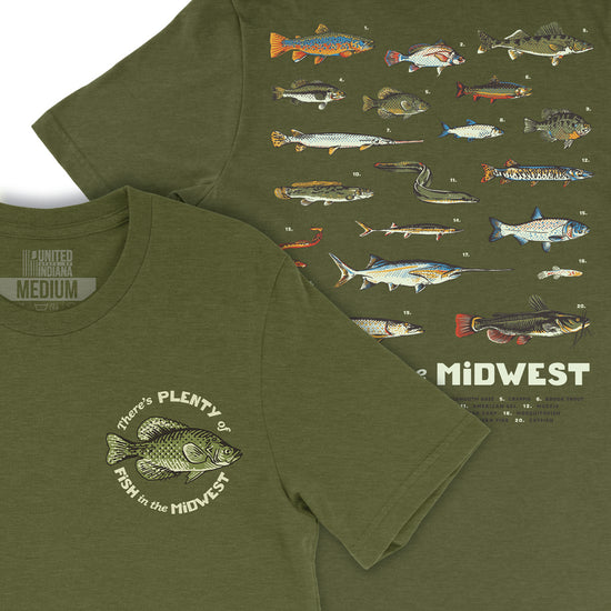 Fish of the Midwest Tee - United State of Indiana