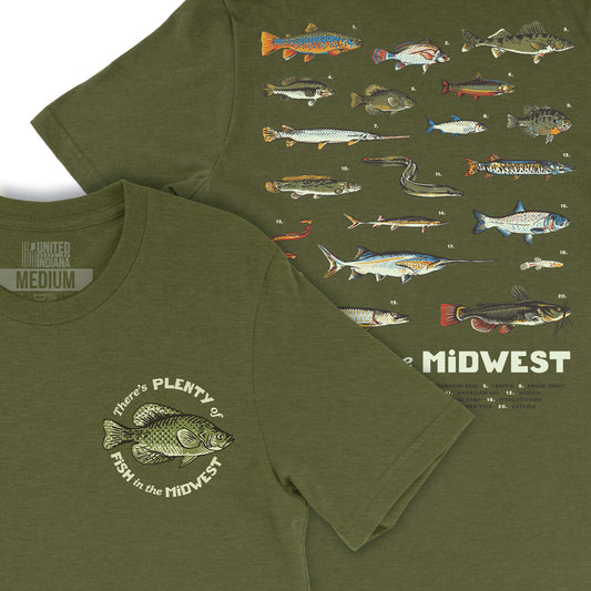 Fish of the Midwest Tee - United State of Indiana