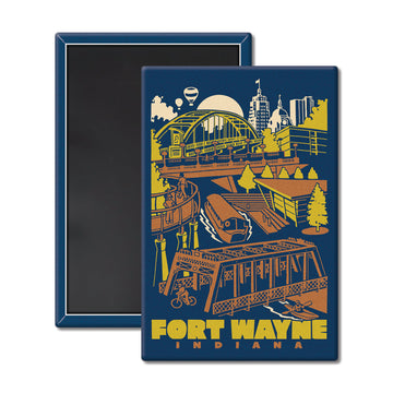 Fort Wayne Riverfront Magnet