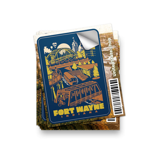 Fort Wayne Riverfront Sticker