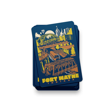 Fort Wayne Riverfront Sticker