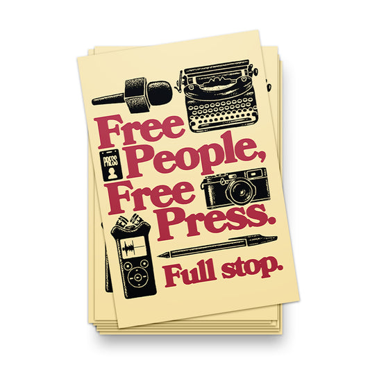 Free People, Free Press Postcard