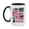 Free People, Free Press Mug - United State of Indiana