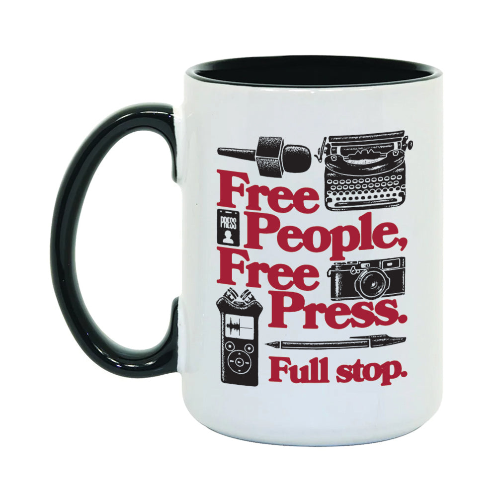 Free People, Free Press Mug - United State of Indiana