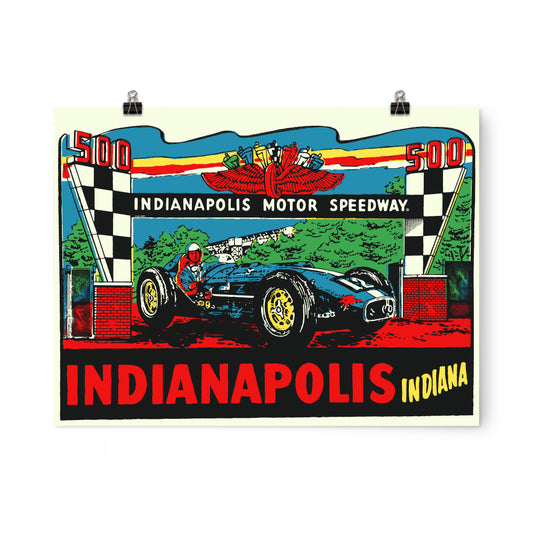 Greetings From IMS Poster - United State of Indiana