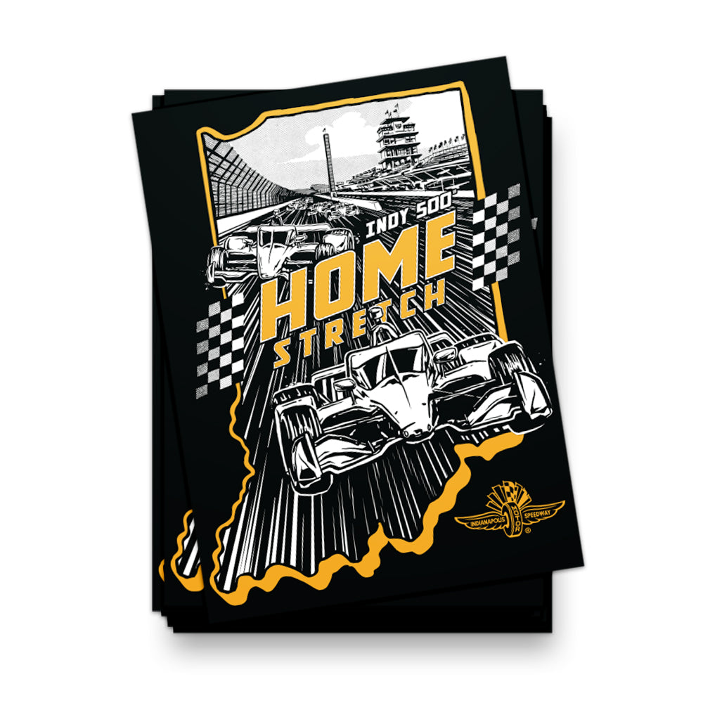 Home Stretch Sticker - United State of Indiana