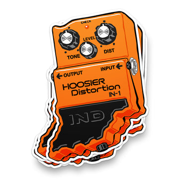 Hoosier Distortion Sticker - United State of Indiana