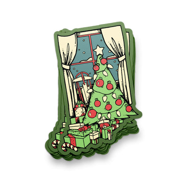 Hoosier Holiday Sticker