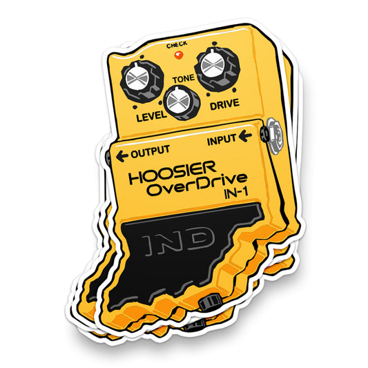 Hoosier OverDrive Sticker - United State of Indiana