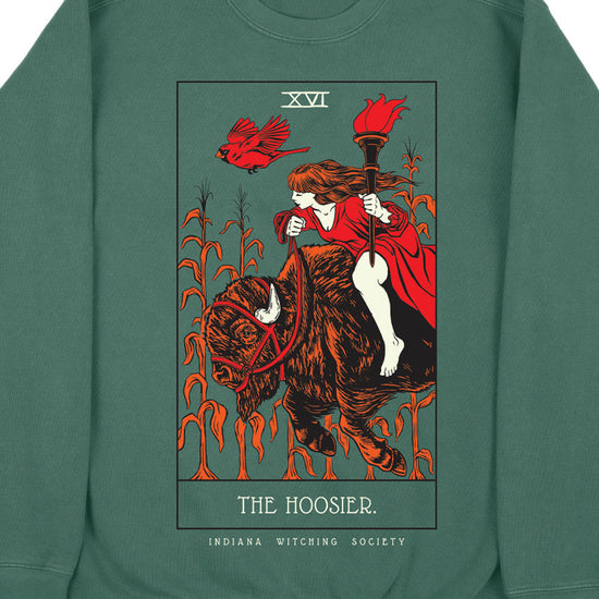 Hoosier Tarot Crewneck Sweatshirt - United State of Indiana