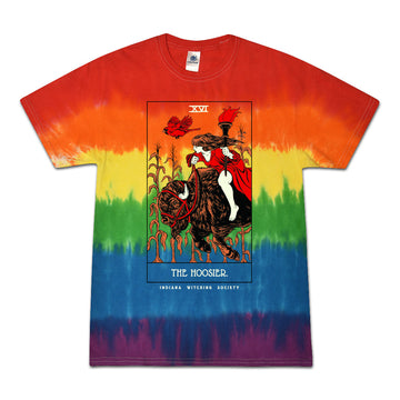 Hoosier Tarot Tie Dye Tee - United State of Indiana