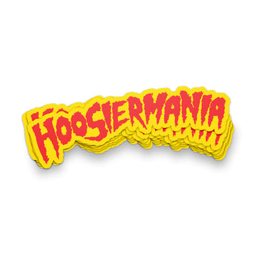 Hoosiermania Runs Wild Sticker