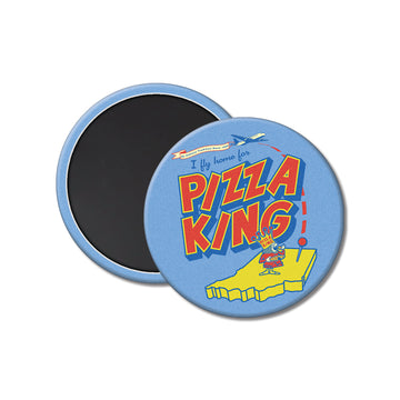I Fly Home for Pizza King Magnet - United State of Indiana