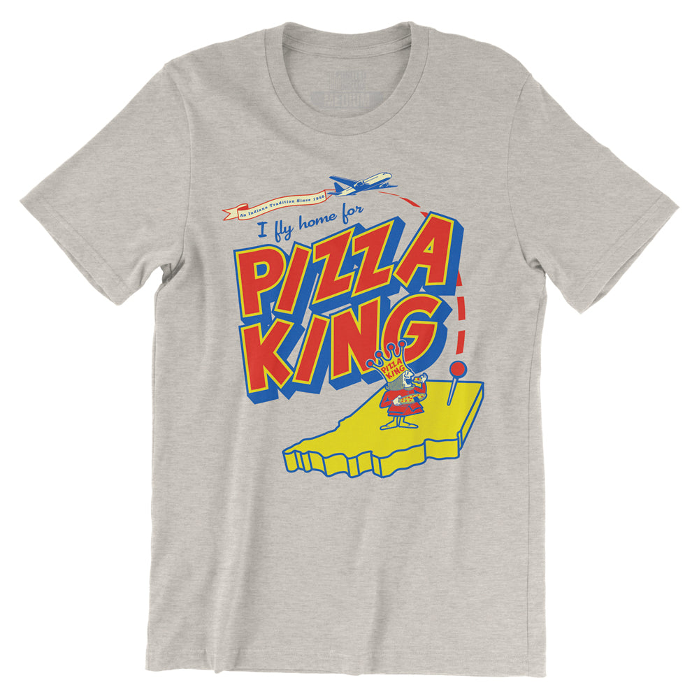 I Fly Home for Pizza King Tee - United State of Indiana