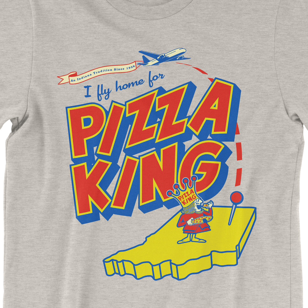 I Fly Home for Pizza King Tee - United State of Indiana