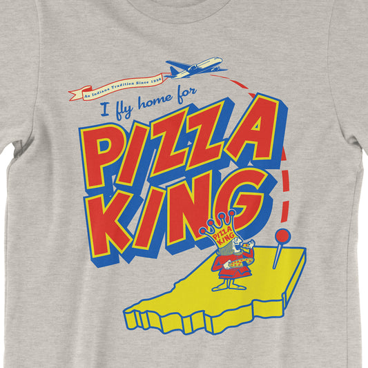 I Fly Home for Pizza King Tee - United State of Indiana