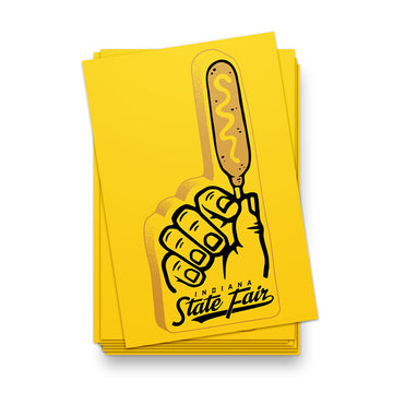 ISF Foam Finger Postcard