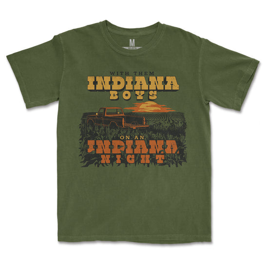 Indiana Boys, Indiana Nights Heavyweight Tee - United State of Indiana