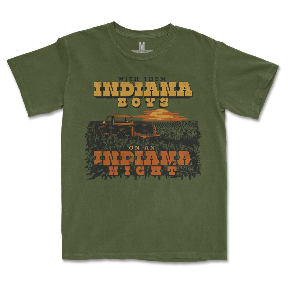Indiana Boys, Indiana Nights Heavyweight Tee - United State of Indiana
