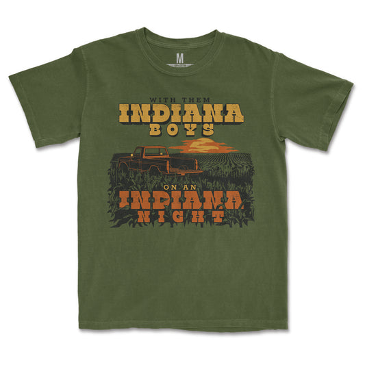 Indiana Boys, Indiana Nights Heavyweight Tee - United State of Indiana