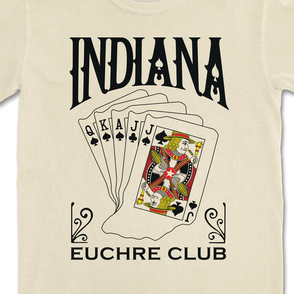 Indiana Euchre Club Tee - United State of Indiana