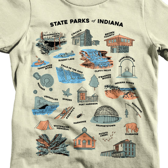 Indiana State Parks Youth Tee - United State of Indiana