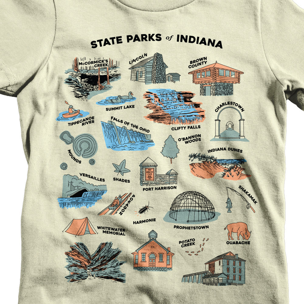 Indiana State Parks Youth Tee - United State of Indiana