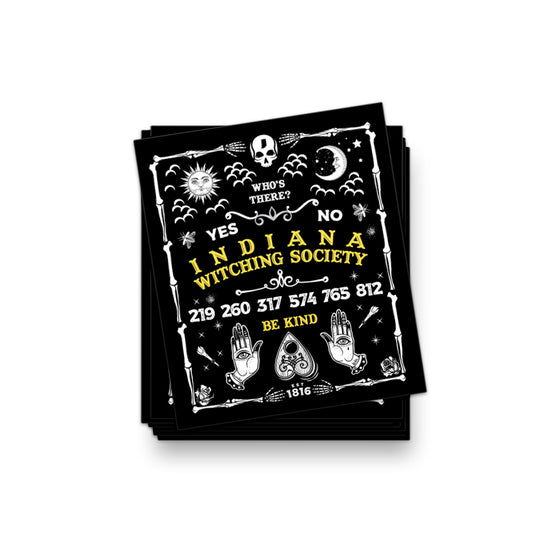 Indiana Witching Society Ouija Sticker - United State of Indiana