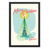 Indianapolis Monument Circle Christmas Poster - United State of Indiana