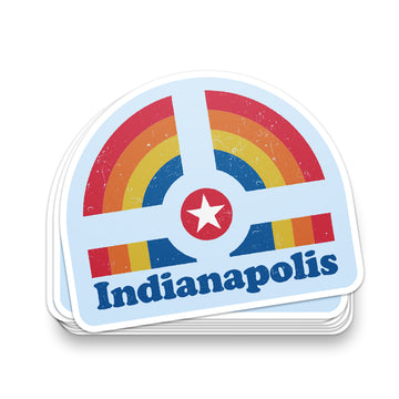 Indianapolis Rainbow Sticker - United State of Indiana