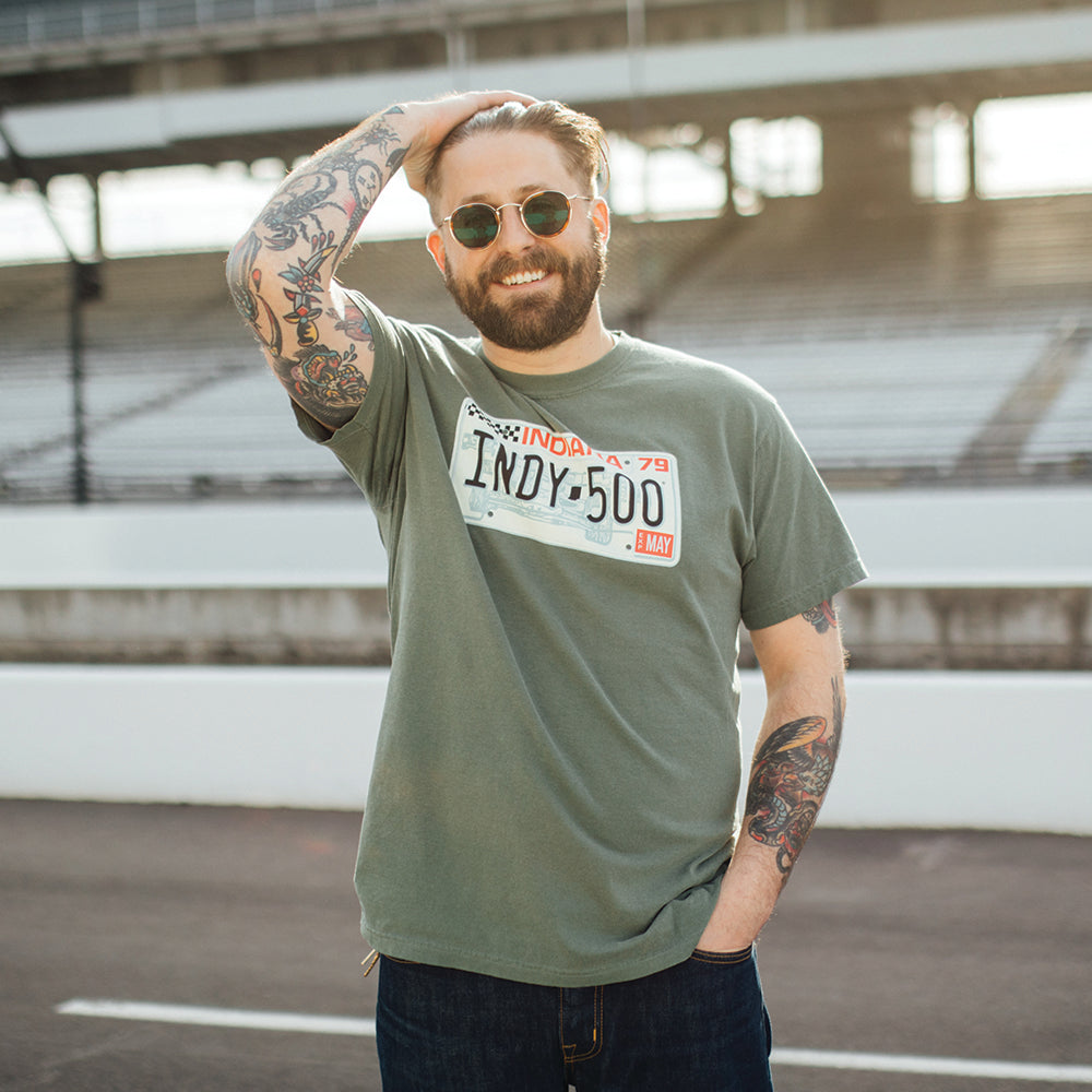 Indy 500 1979 License Plate Tee - United State of Indiana