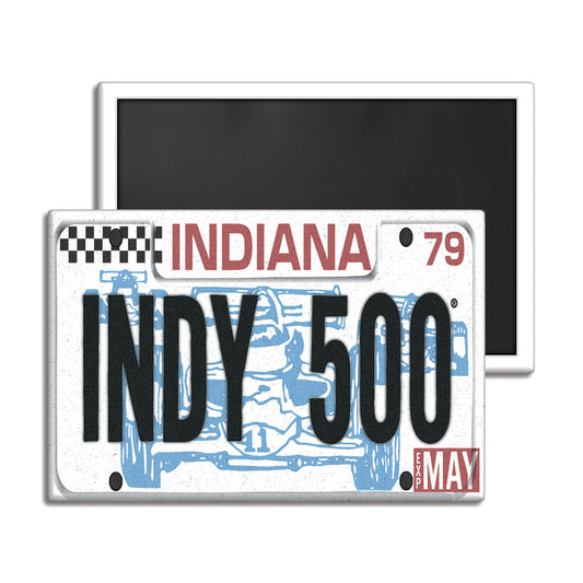 Indy 500 License Plate Magnet - United State of Indiana