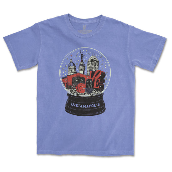Indy Snow Globe Tee - United State of Indiana