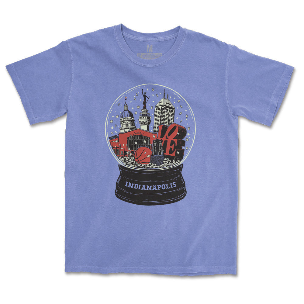 Indy Snow Globe Tee - United State of Indiana