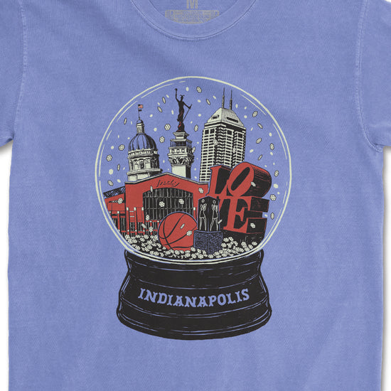 Indy Snow Globe Tee - United State of Indiana