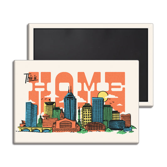 Indy Skyline Home Magnet - United State of Indiana