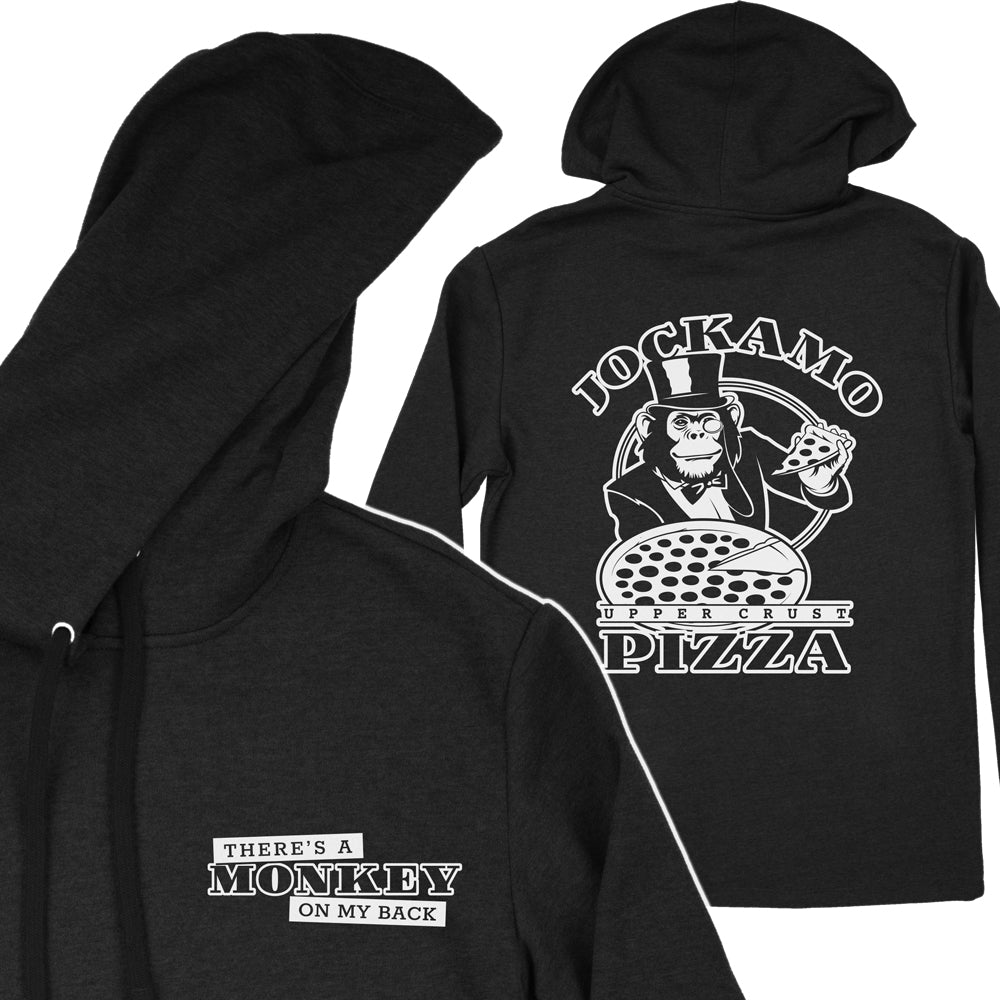 Jockamo Monkey on My Back Pullover Hoodie - United State of Indiana