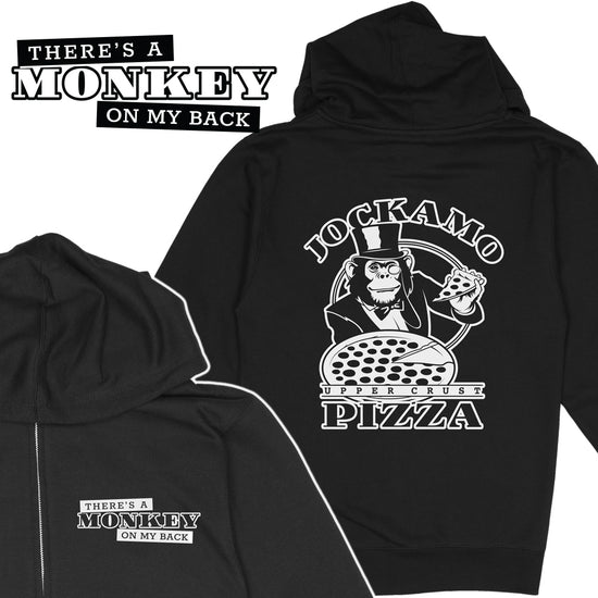 Jockamo Monkey on My Back Zip-Up Hoodie - United State of Indiana