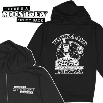 Jockamo Monkey on My Back Zip-Up Hoodie - United State of Indiana
